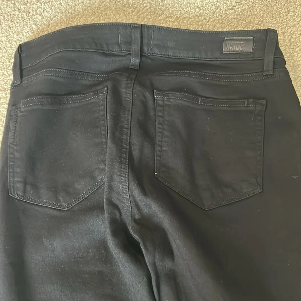 PAIGE Skyline‎ Straight black low rise jeans - Picture 6 of 12